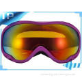 Colorful Double Lens Youth Custom Anti fog Ski Goggles For